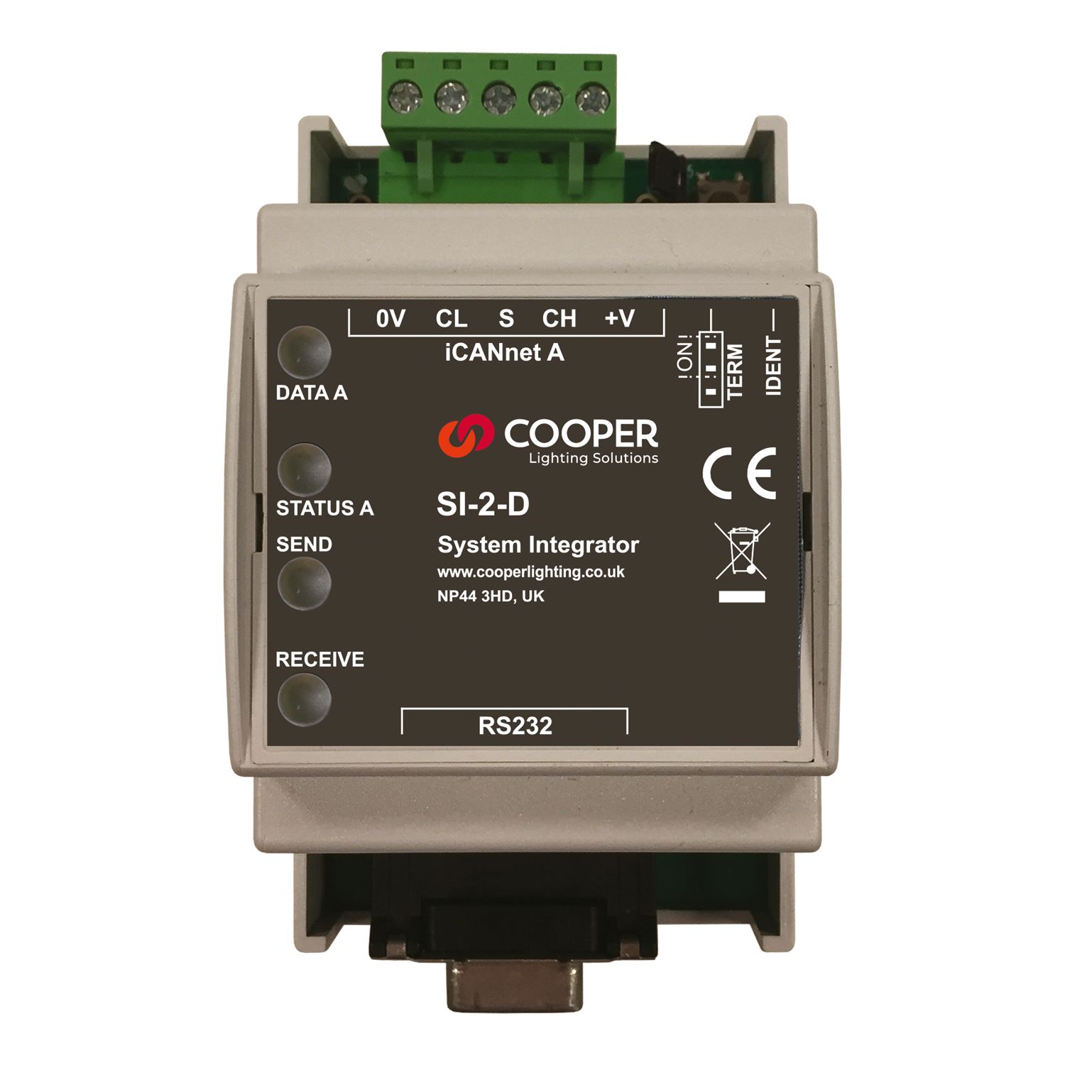 WaveLinx Wired DIN Rail System Integrator (SI-2-D-NA