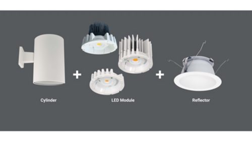 Cylinder + LED Module + Trim