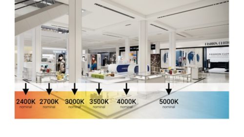 Numerous color temperature choices