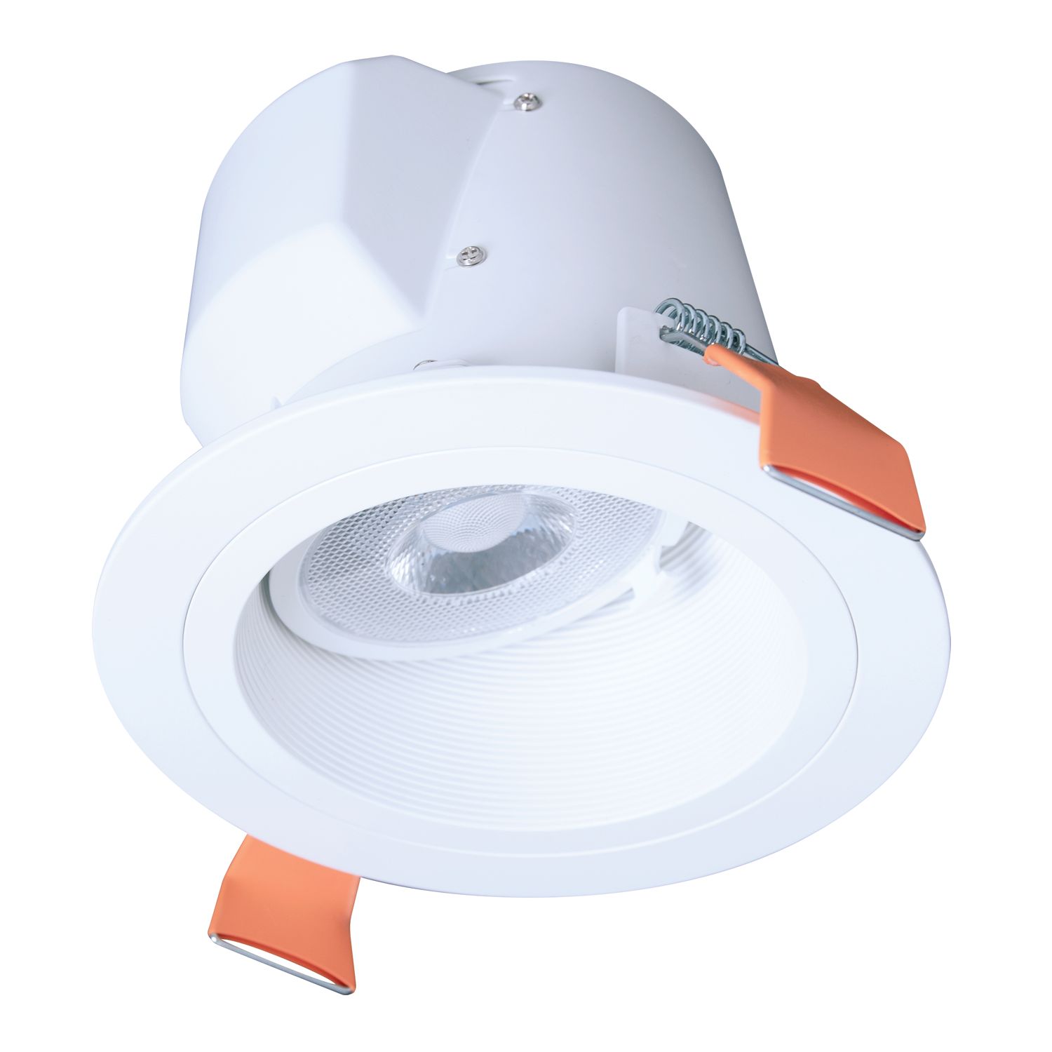 HAL RLS4099FS1EWHDMR 4" SLOPED CEILING DIRECT MOUNT MODULE 900LM 90 CRI 5CCT BAFFLE TRIM MATTE WHITE