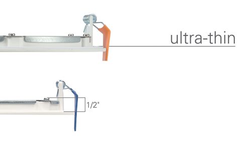 Easy Canless Install. No Housing Needed.