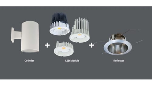 Cylinder + LED Module + Trim