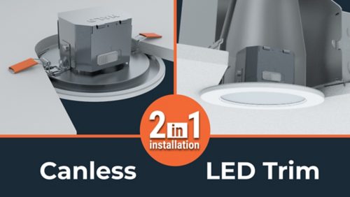 2-in-1 installation mounting options