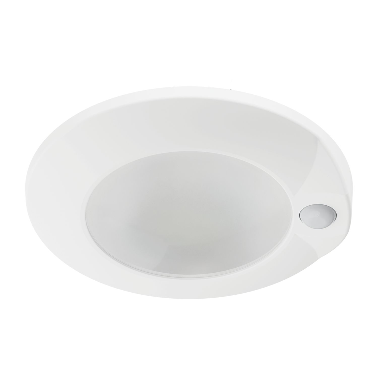 HAL HLCEMS612FS1E 6" CLOSET RATED DISK LIGHT WITH INTEGRATED 1295 MAX LUMENS 90 PLUS CRI 5-COLOR FIELD-SELECCTABLE CCT 2700/3000/3500/4000/5000K 10 PERCENT PHASE CUT LE/TE DIMMING 120V 60HZ MATTE WHITE MARKETPRO