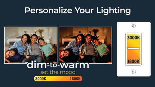 Set the mood with a dimmer switch