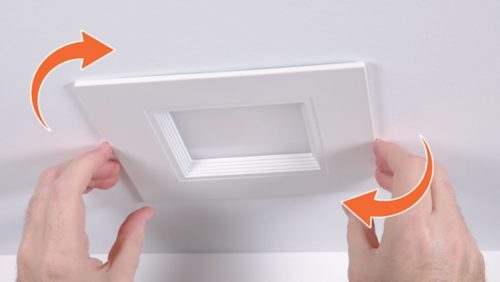 Below-the-ceiling alignment