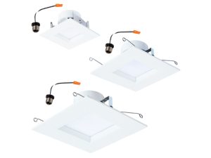 RSQ Square Recessed Baffle LED Trims