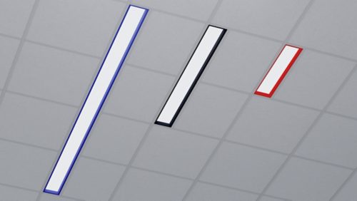 Recessed linear that elevates your grid