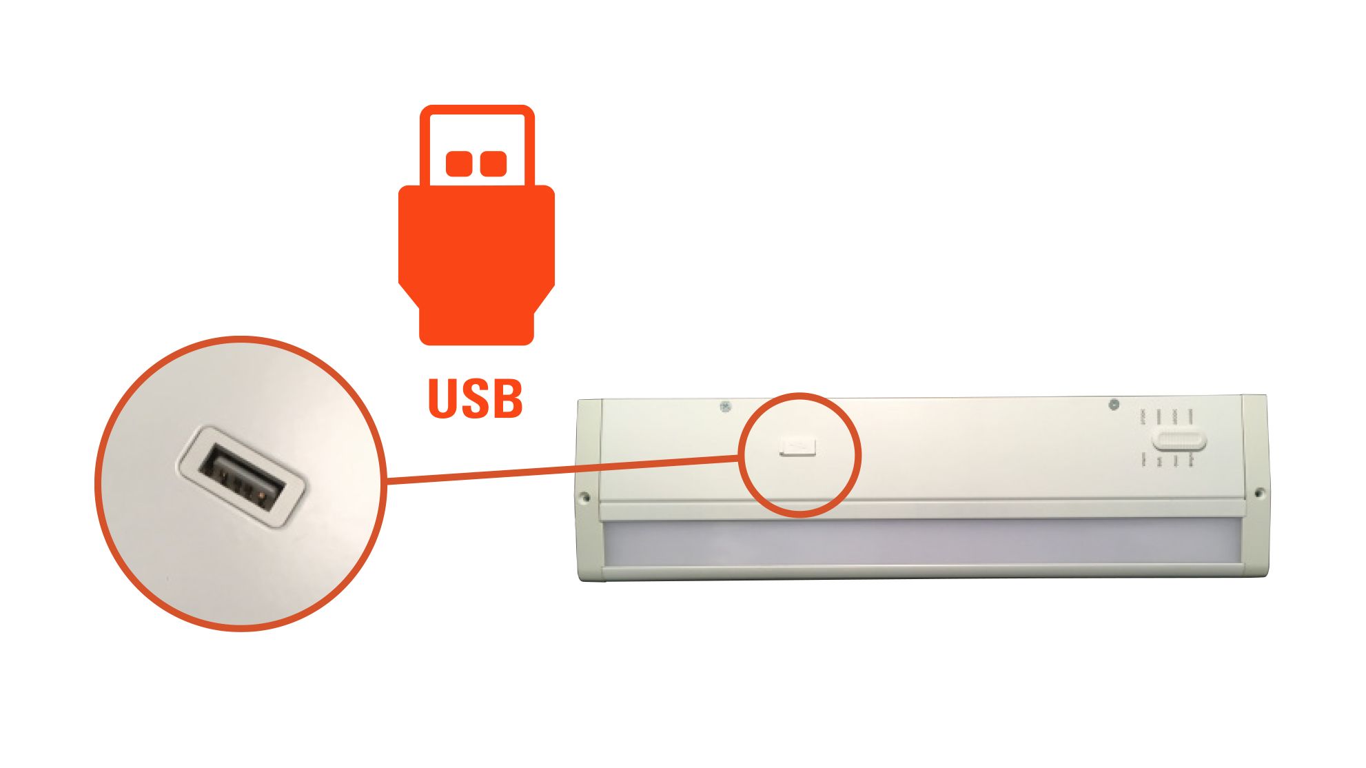 Add convenience with the USB charging
