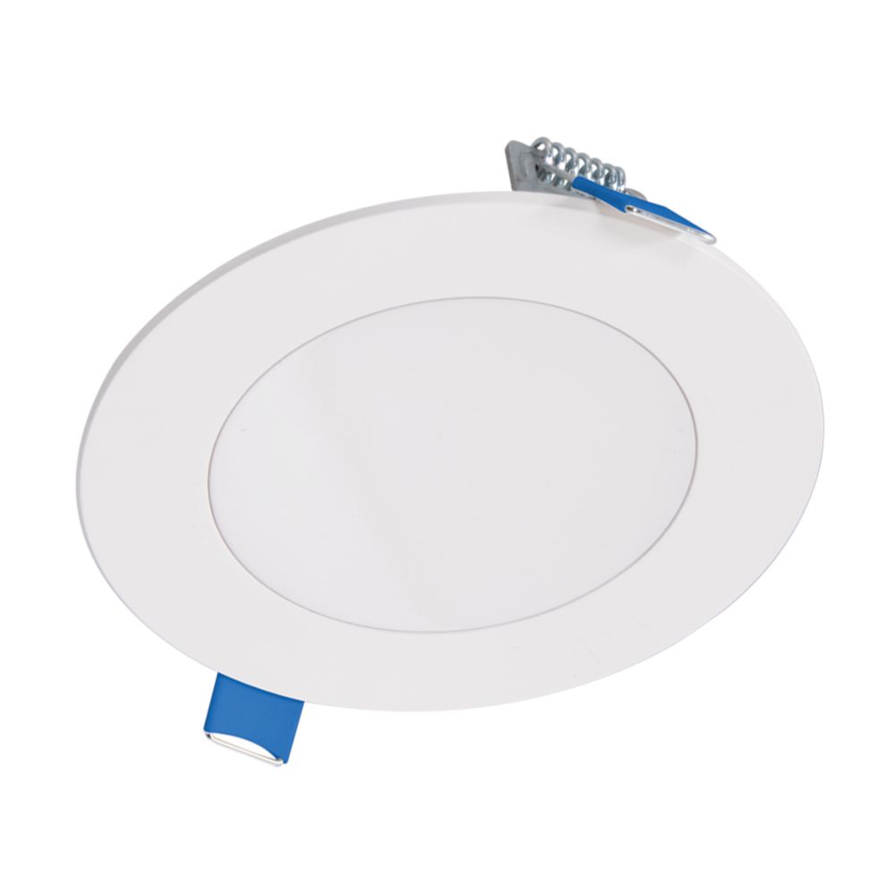 Product image for Halo HLBSL4069FS351EMWR 4-Inch LED smooth lens downlight with plastic housing and remote driver / junction box with Selectable CCT (3000K-5000K)