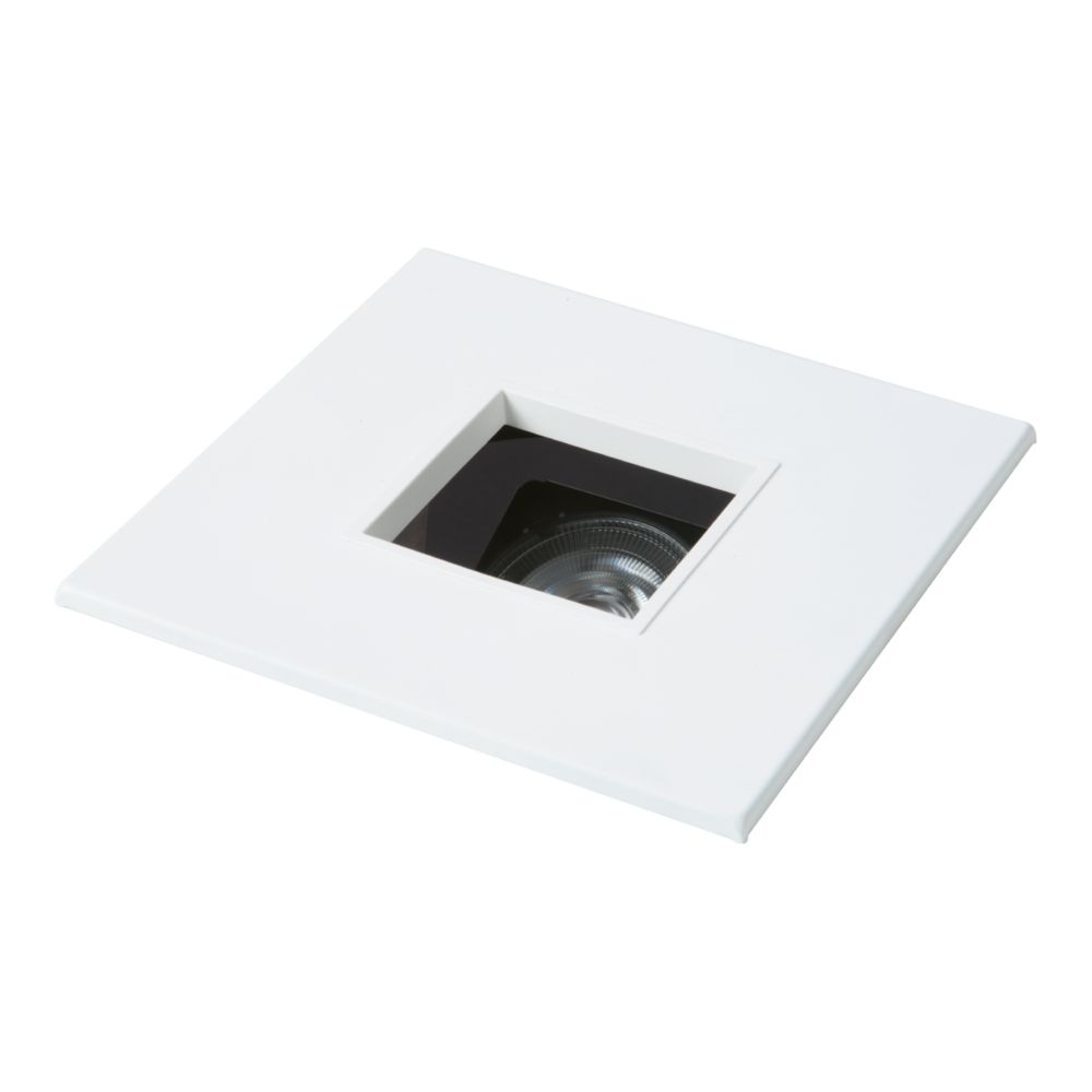 Product image for Halo 1485MWWB 4" Square Pinhole with Oculus, Open, 35deg Tilt, White Trim & White Baffle