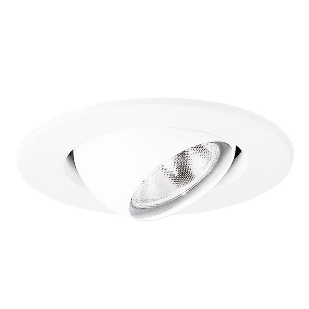Product image for Halo 4002WH 4" White Adjustable Eyeball, 30-degree tilt