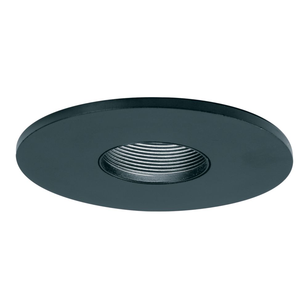 Product image for Halo 3001BKBB 3" Trim Adjustable 15 Degree Pinhole Black Trim with Black Baffle