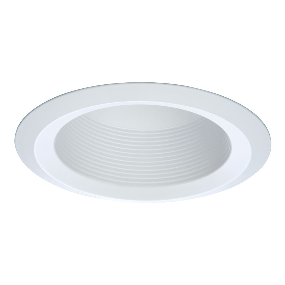 Product image for Halo 6125WB 6" Full Cone White Baffle, White Self-Flange Ring