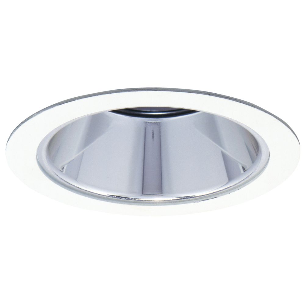 Product image for Halo 1421C 4" Trim Reflector White Trim, Clear Specular Reflector, MR16